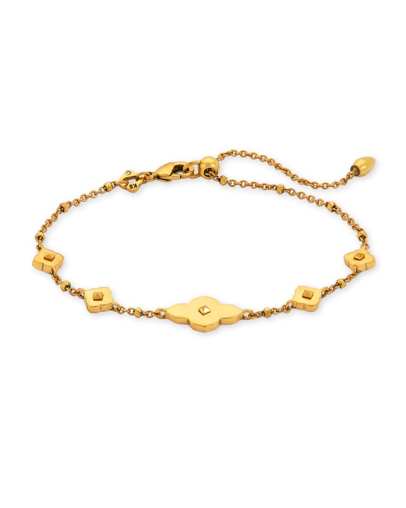 Abbie Delicate Chain Bracelet in Vintage Gold image number 1